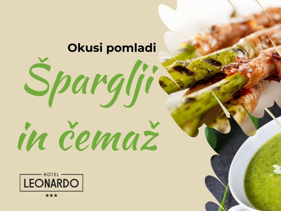 Pomladna ponudba, šparglji, čemaž